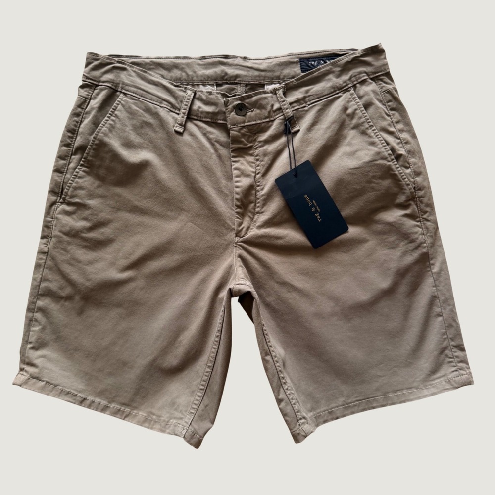 NWT Rag & Bone Mens Standard Chino Short Olive Green RX3926S90OL Size 32